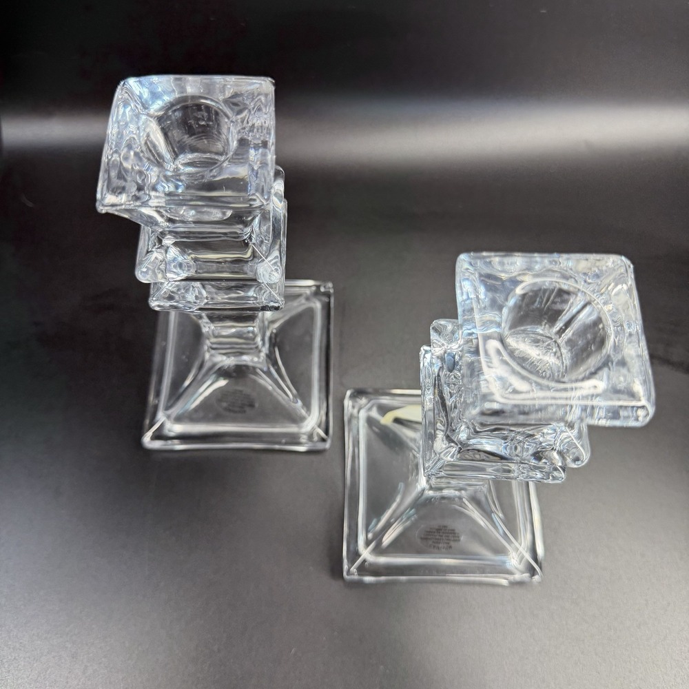 Pair SHANNON Candlesticks Taper Candle Holders - Picture 2 of 4